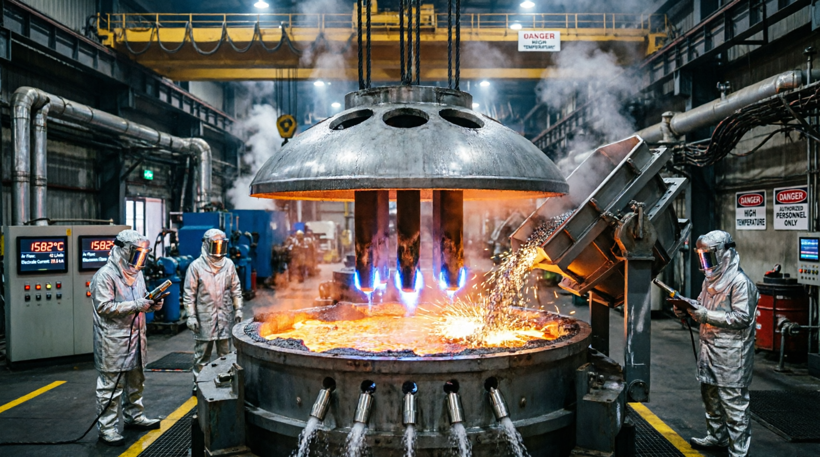 Ladle Furnace Ferroalloys Addition